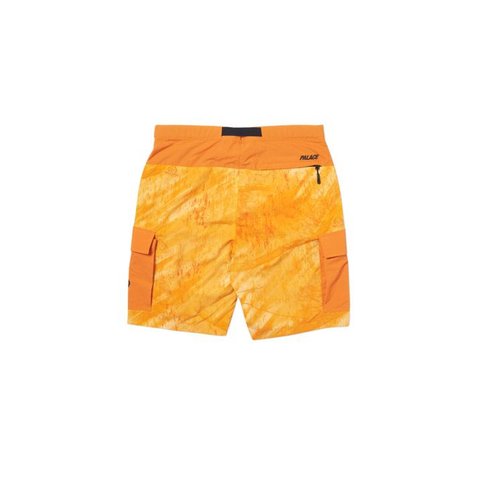 Palace ASYMETRIC REAL TREE SHELL SHORTS ORANGE