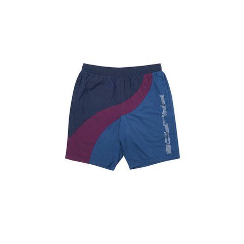Palace WAVE RUNNER SHELL SHORTS GREY / PLUM / NAVY - Colorway
