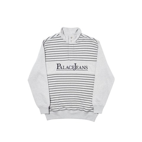 Palace PJ POPPER NECK GREY MARL - Colorway