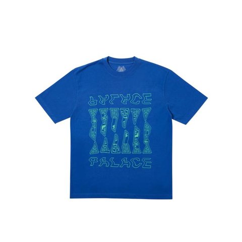 Palace WARPER T-SHIRT BLUE