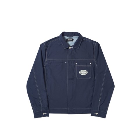 Palace GRIDDLE SHELL JACKET NAVY - Colorway