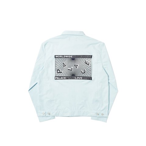 Palace GRIDDLE SHELL JACKET LIGHT BLUE - Colorway