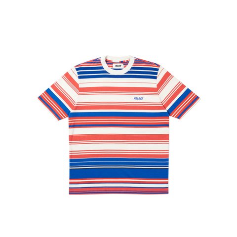 Palace ULTI STRIPE T-SHIRT WHITE - Colorway