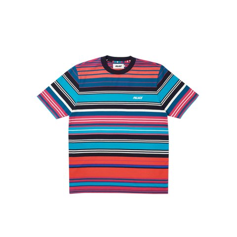 Palace ULTI STRIPE T-SHIRT PINK - Colorway