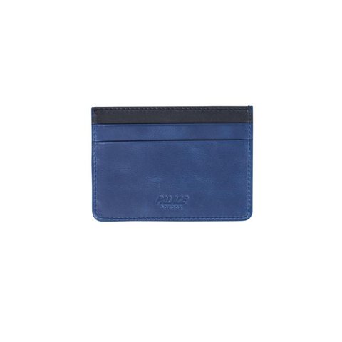 Palace LEATHER CARDHOLDER BLUE
