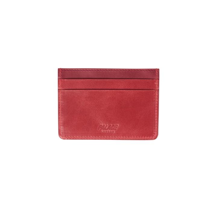 LEATHER CARDHOLDER RED