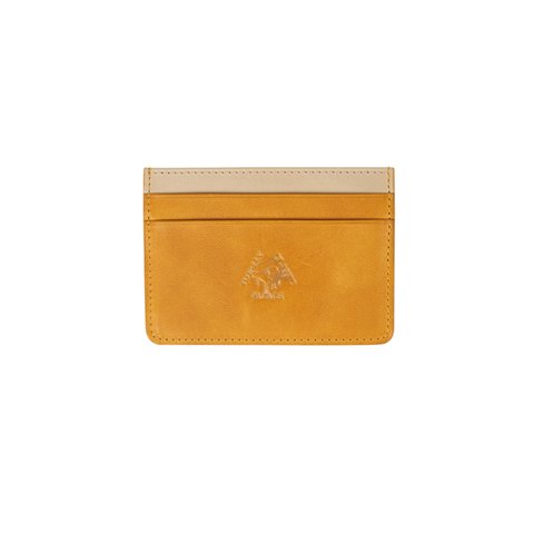 Palace LEATHER CARDHOLDER YELLOW - Colorway
