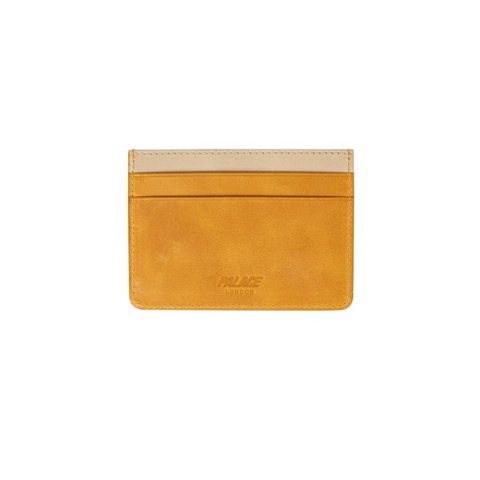 Palace LEATHER CARDHOLDER YELLOW