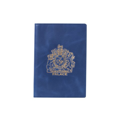 Palace LEATHER PASSPORT CASE BLUE - Colorway