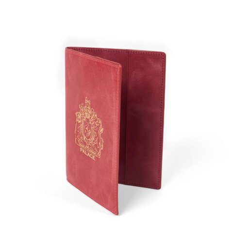Palace LEATHER PASSPORT CASE RED