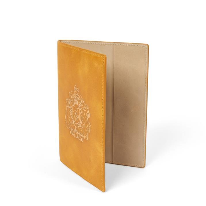 LEATHER PASSPORT CASE YELLOW