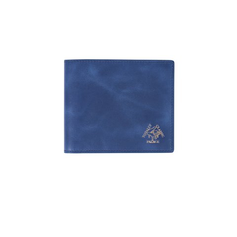 Palace LEATHER BILLFOLD WALLET BLUE - Colorway