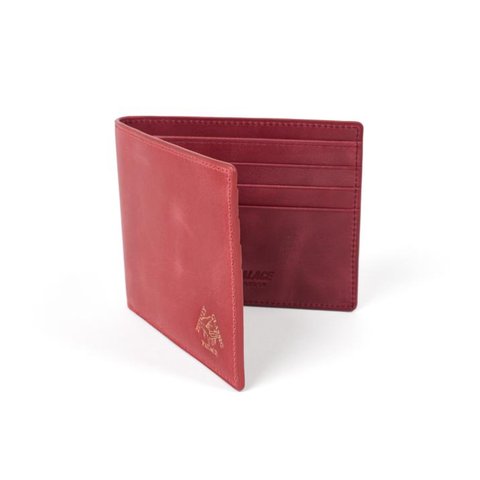 Palace LEATHER BILLFOLD WALLET RED