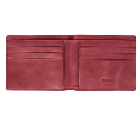 Palace LEATHER BILLFOLD WALLET RED - Colorway