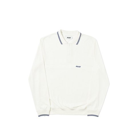 Palace AIR-FLEX ZIP CREW WHITE - Colorway