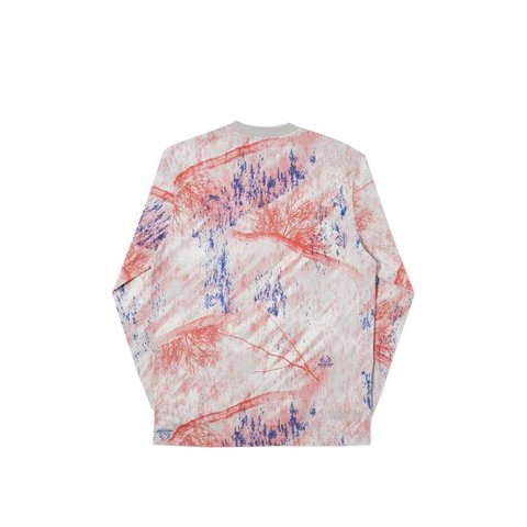 Palace REAL TREE FISHING LONGSLEEVE GREY