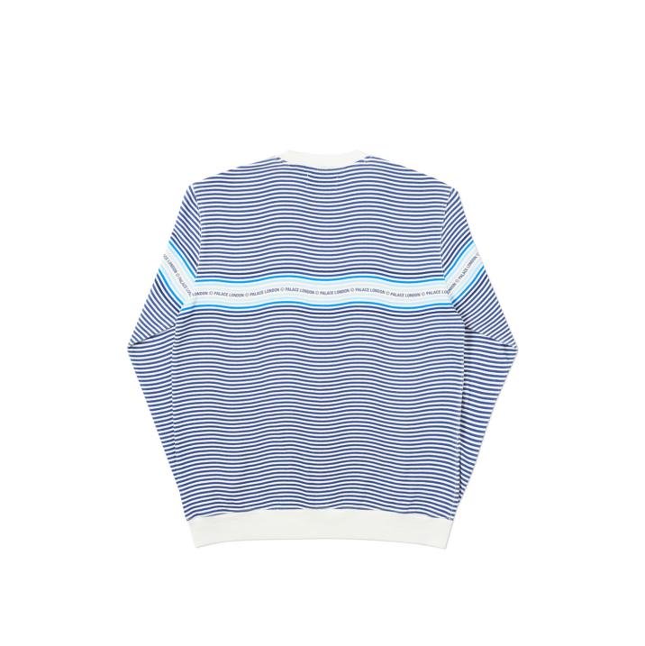 WAVEY STRIPE CREW NAVY