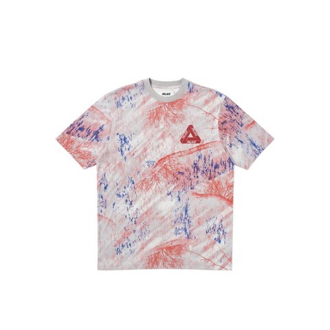Palace REAL TREE FISHING T-SHIRT GREY - Colorway