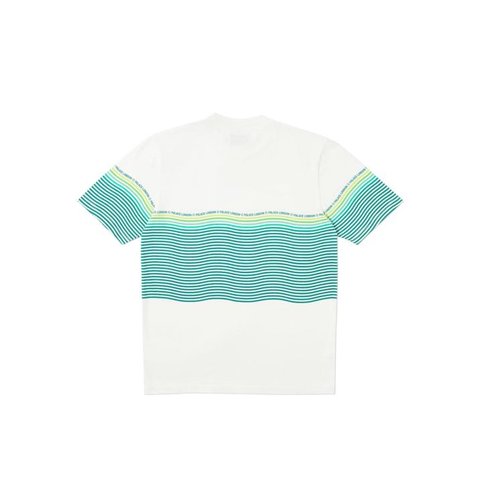 Palace WAVEY STRIPE T-SHIRT GREEN / WHITE