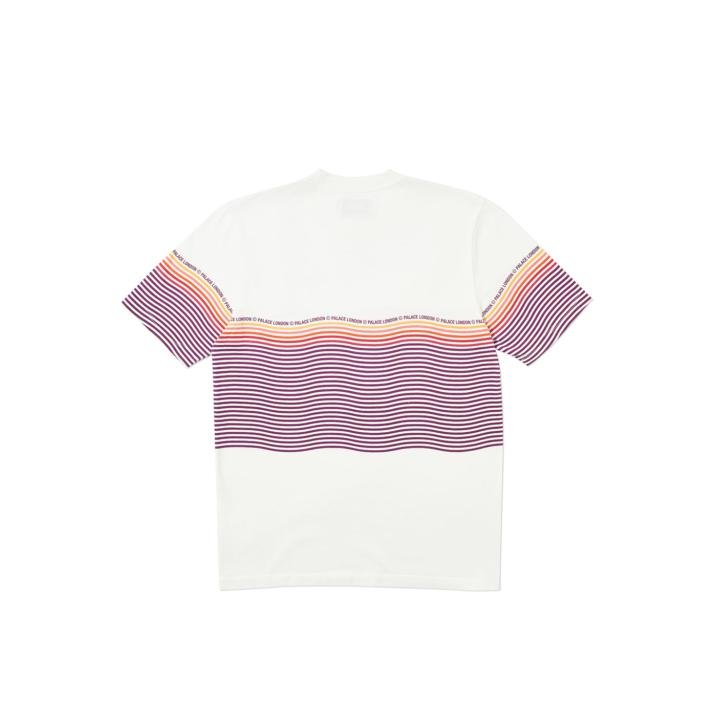 WAVEY STRIPE T-SHIRT ORANGE / WHITE