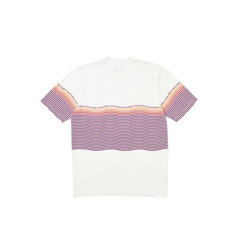 Palace WAVEY STRIPE T-SHIRT ORANGE / WHITE