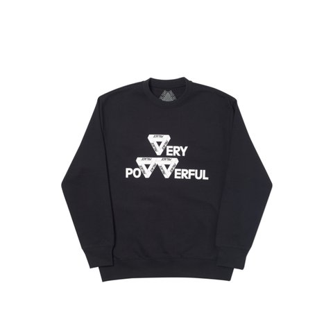 Palace POWER CREW BLACK - Colorway