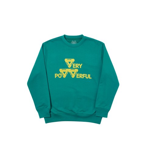 Palace POWER CREW GREEN - Colorway