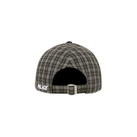 Palace PLAID P 6-PANEL BLACK