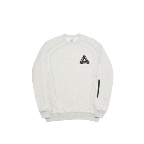 Palace TECHIE FERG CREW GREY MARL - Colorway