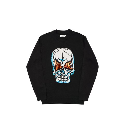 SKULL KNIT BLACK