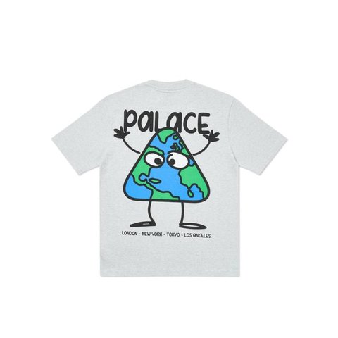 Palace GLOBLERONE T-SHIRT GREY MARL