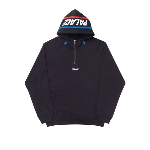 Palace CLASSIC FIX 1/4 ZIP BLACK - Colorway