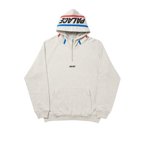 Palace CLASSIC FIX 1/4 ZIP GREY MARL - Colorway