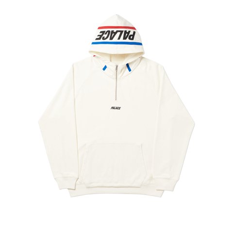 Palace CLASSIC FIX 1/4 ZIP WHITE - Colorway