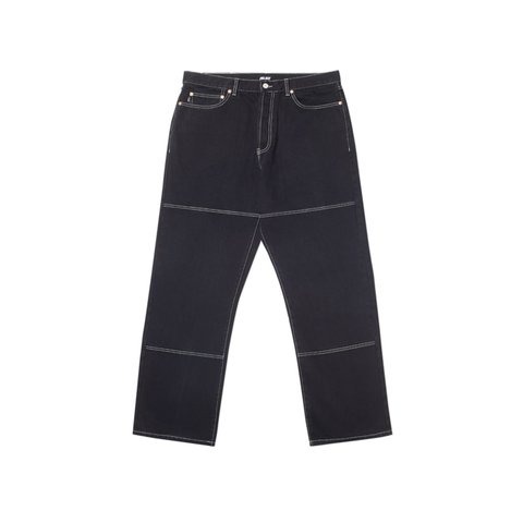 Palace PANEL JEAN BLACK STONE WASH - Colorway