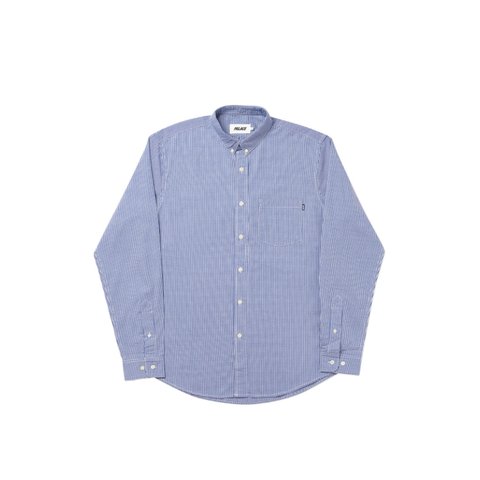 Palace GING-HAM SHIRT BLUE - Colorway