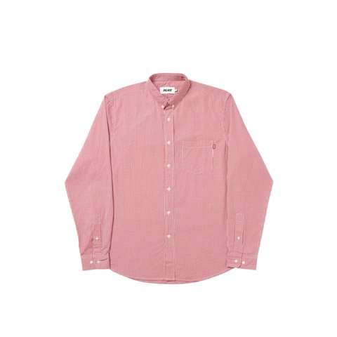 Palace GING-HAM SHIRT RED - Colorway