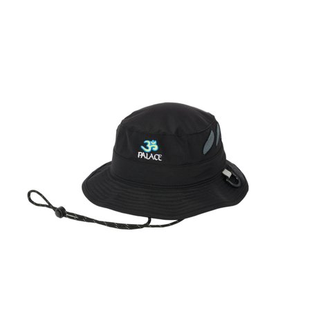 Palace OM SHELL BUCKET HAT BLACK - Colorway