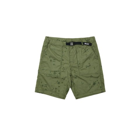 Palace BELTER SHORTS OLIVE GRID DPM - Colorway