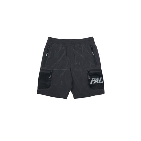 MESH POCKET SHELL SHORTS BLACK