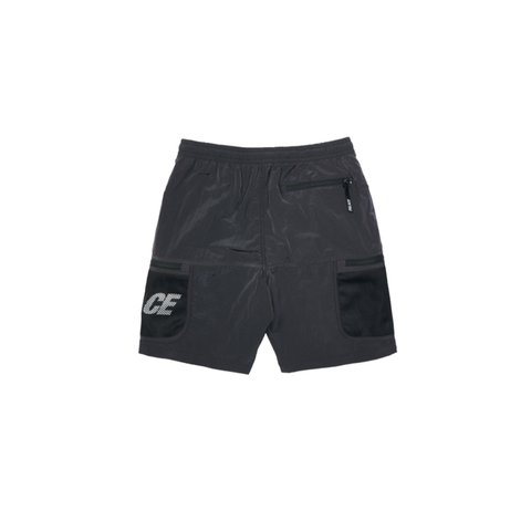 MESH POCKET SHELL SHORTS BLACK