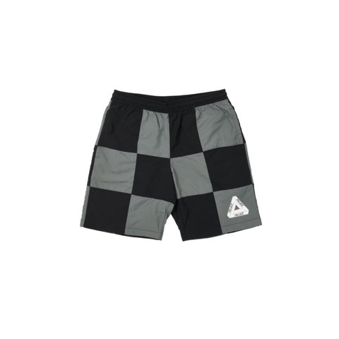 STITCH UP SHELL SHORTS BLACK / CHARCOAL
