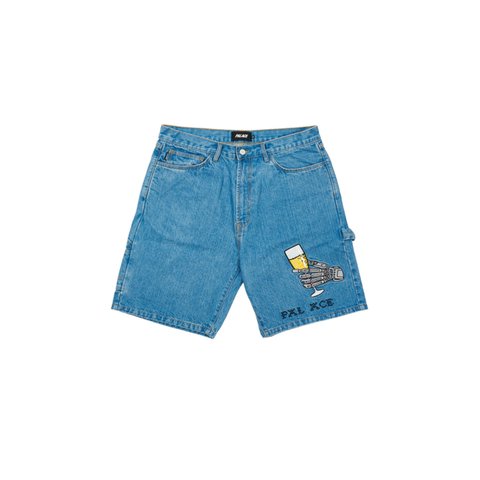 Palace HIPPY SALUTE DENIM SHORTS STONE WASH - Colorway