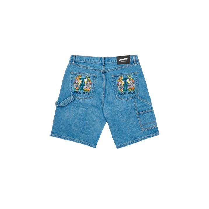 HIPPY SALUTE DENIM SHORTS STONE WASH