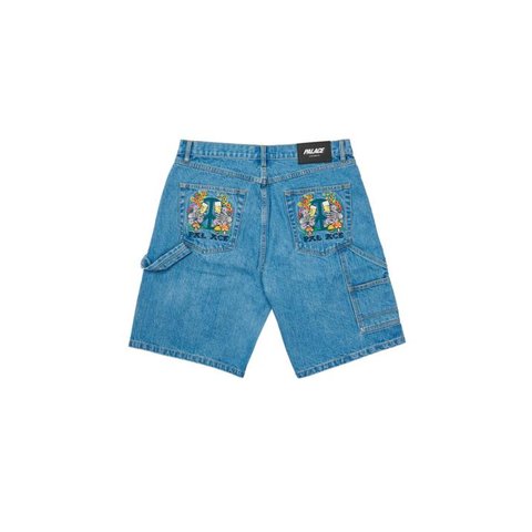 HIPPY SALUTE DENIM SHORTS STONE WASH