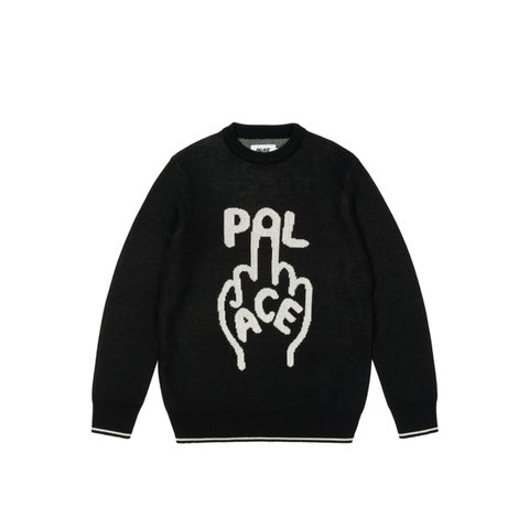 Palace FINGER UP KNIT BLACK - Colorway