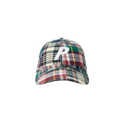 Palace CHECK P 6-PANEL NAVY MADRAS - Colorway