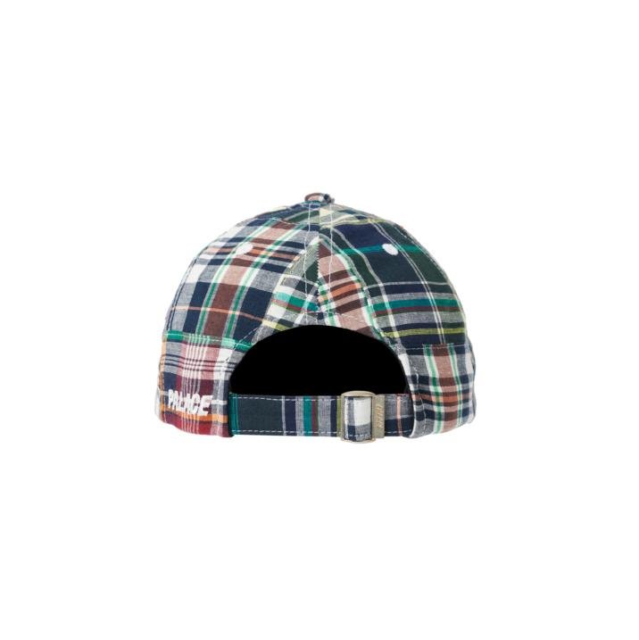CHECK P 6-PANEL NAVY MADRAS