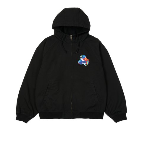 TRI-FLAG HOODED JACKET BLACK