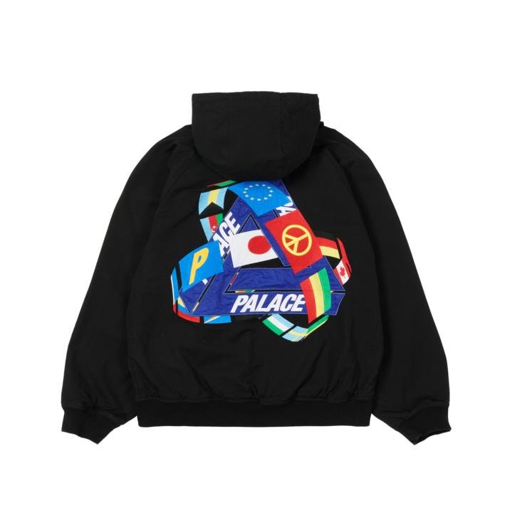 TRI-FLAG HOODED JACKET BLACK